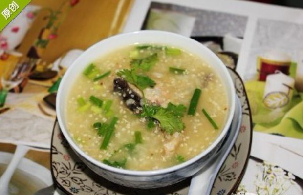 小麦胚芽鱼片粥的做法