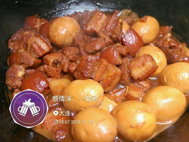 红烧肉卤蛋的做法
