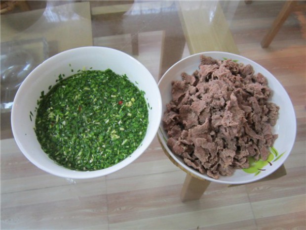 傣味韭菜牛肉片的做法