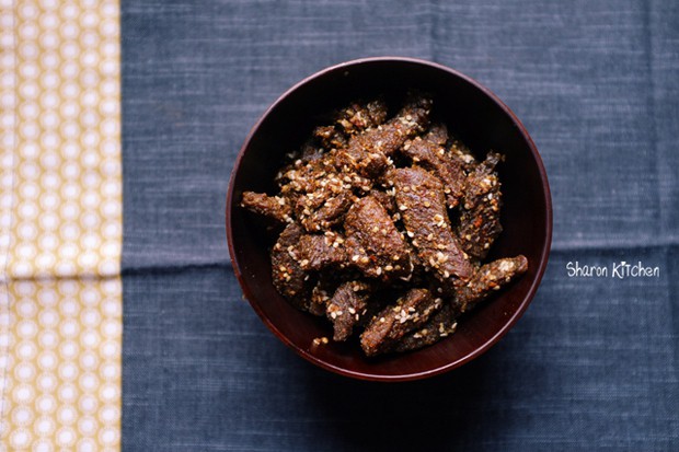 烧烤味牛肉干的做法