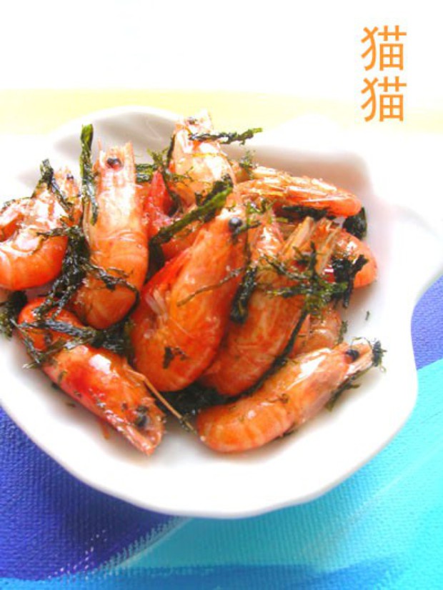 海苔小虾的做法