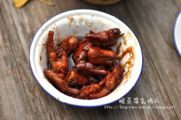 脆蒸腐乳鸡爪的做法