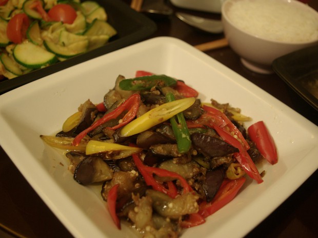 尖椒茄子的做法