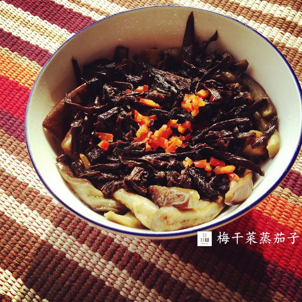 梅干菜蒸茄子的做法