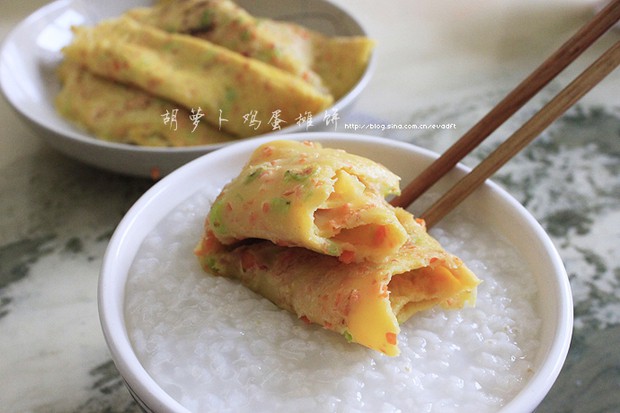 胡萝卜鸡蛋摊饼的做法