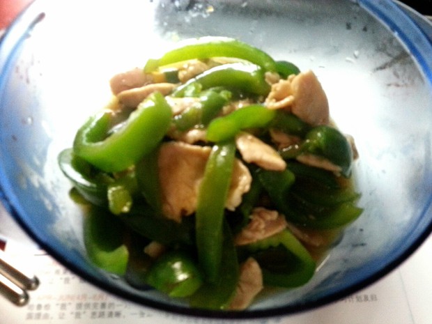 电饭煲版青椒炒肉的做法