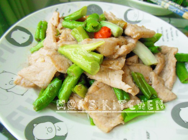 家常青椒炒肉的做法