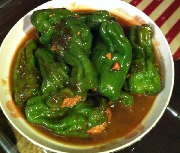 青椒嵌肉的做法