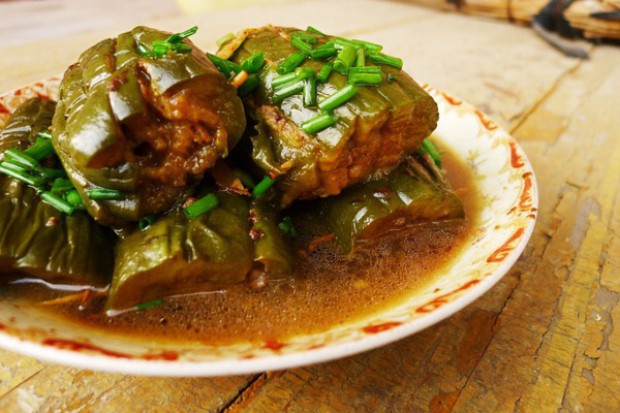 肉醸青茄子的做法