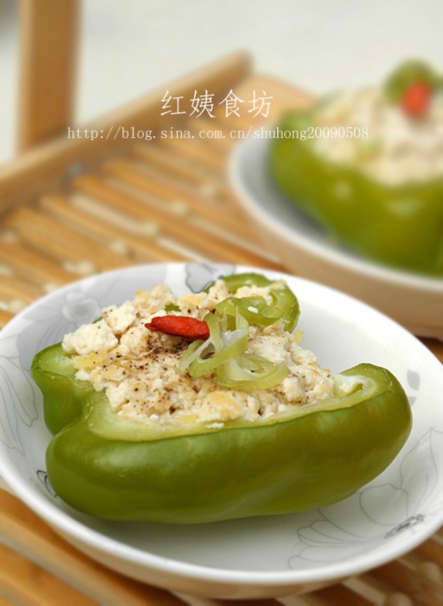 豆腐酿青椒的做法