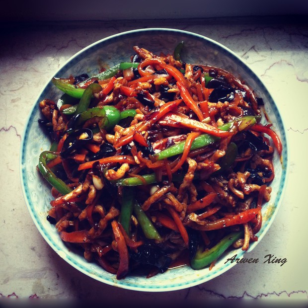 素食鱼香肉丝的做法