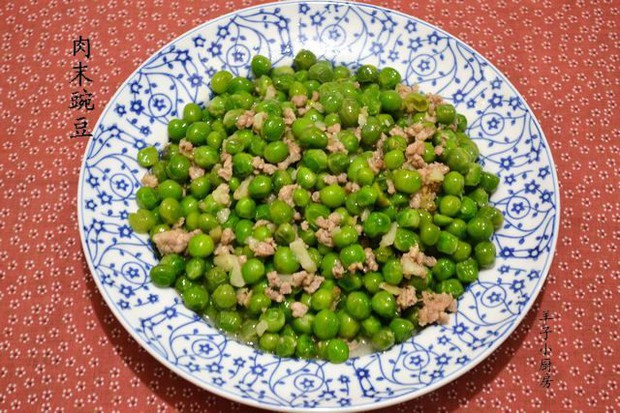 肉末豌豆的做法