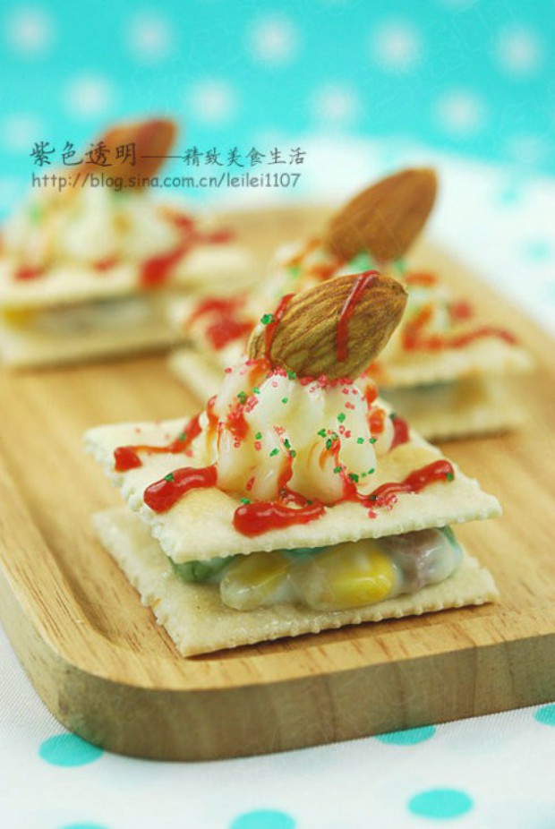 什锦沙拉饼干塔的做法