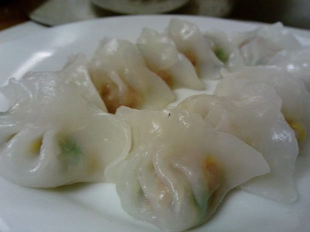 玉米青豆水晶饺的做法