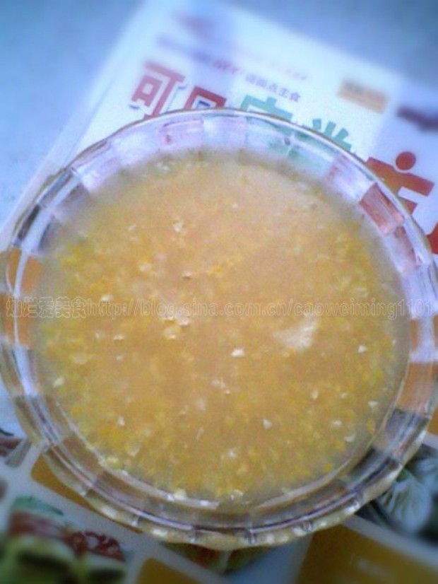 玉米糊的做法