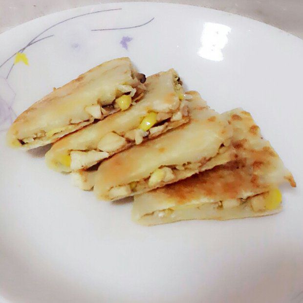 玉米陷饼的做法
