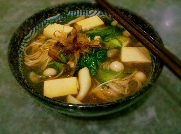 小白菜汆面的做法