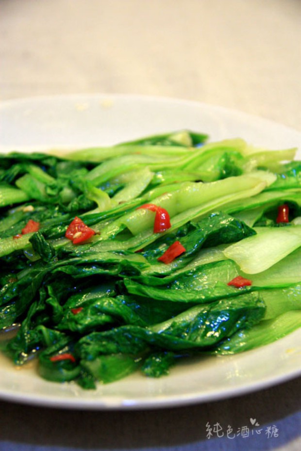 剁椒小白菜的做法