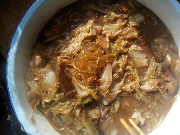 大白菜炖粉条的做法