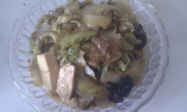 白菜炖豆腐的做法