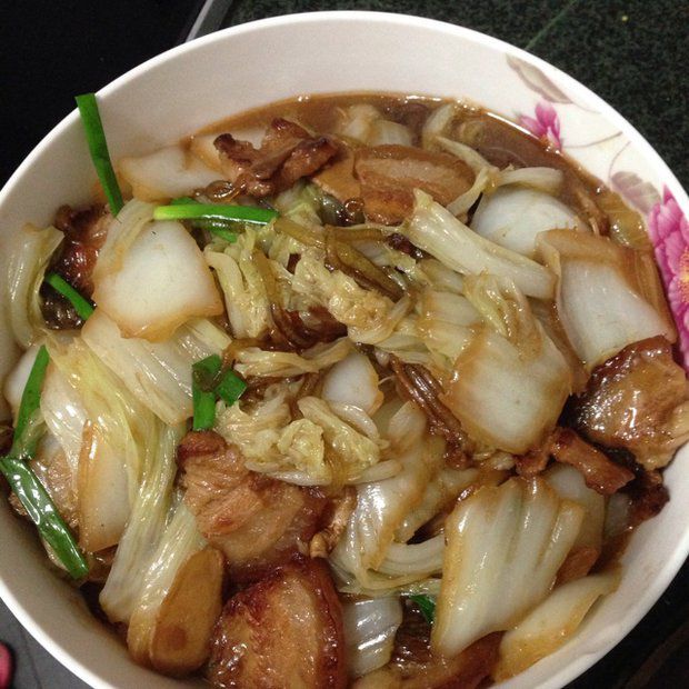 大白菜五花肉炖粉条的做法