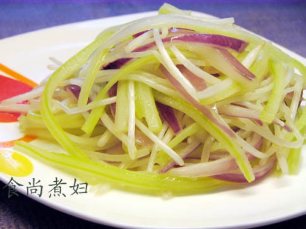 清炒三蔬的做法