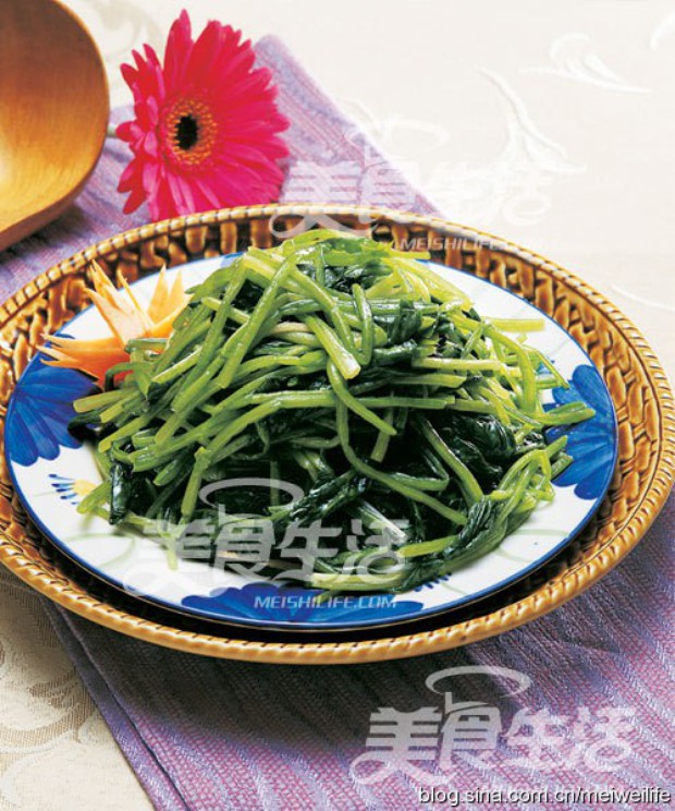 炒菠菜的做法