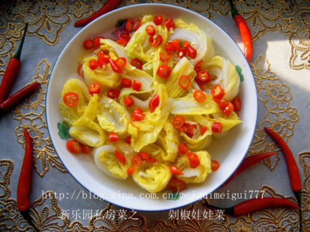 剁椒娃娃菜的做法