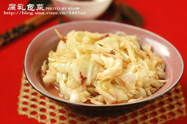 腐乳包菜的做法
