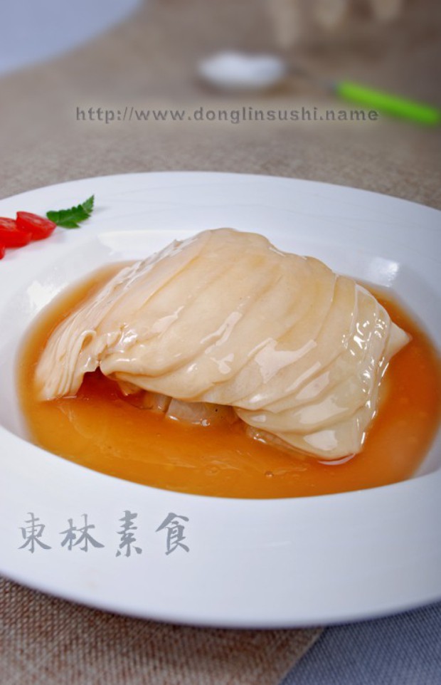 顶汤白灵菇扒娃娃菜的做法
