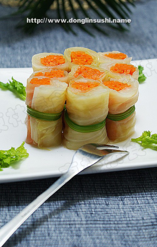 玉带泡菜卷的做法