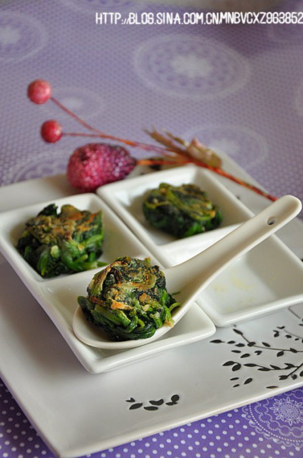 煎菠菜的做法