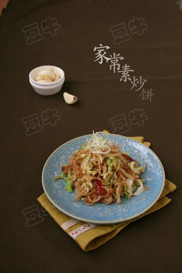 家常素炒饼的做法