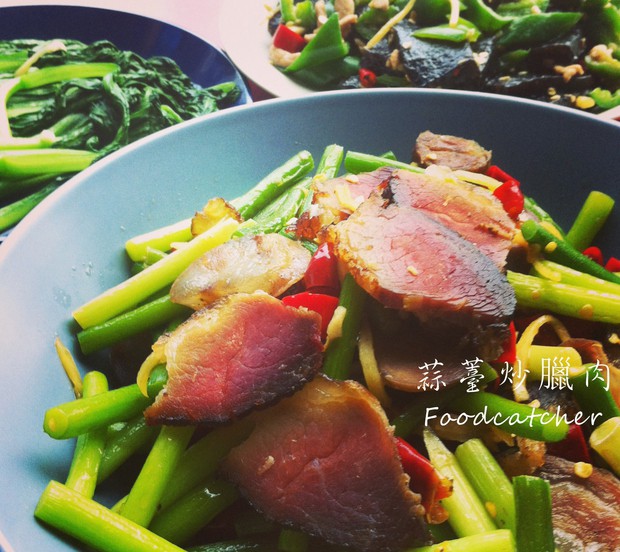蒜苔炒腊肉的做法