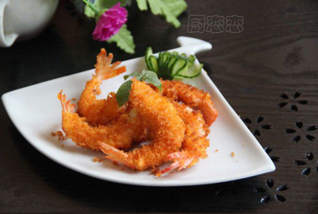 酥炸黄金虾的做法