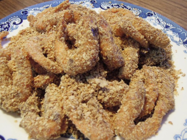 甜蜜麦片虾的做法