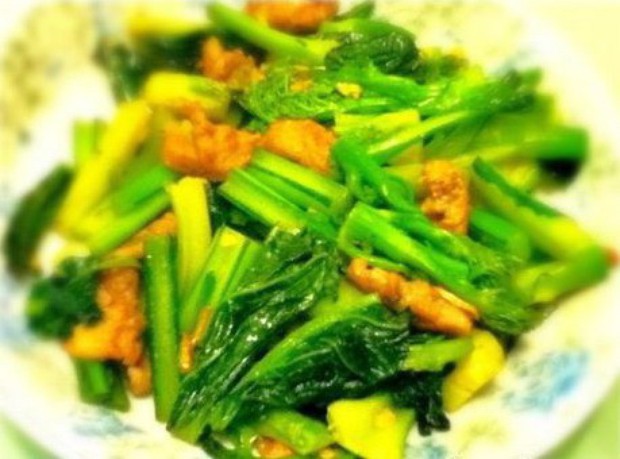 瘦肉生炒迟菜心的做法