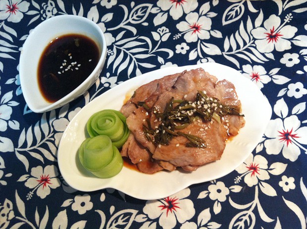知盐饭堂-绿茶烤肉的做法