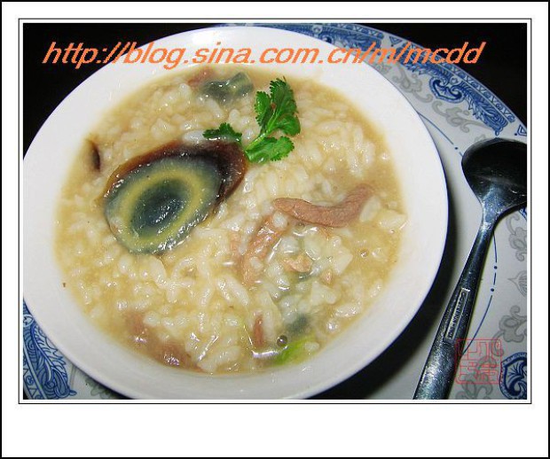 皮蛋瘦肉粥的做法
