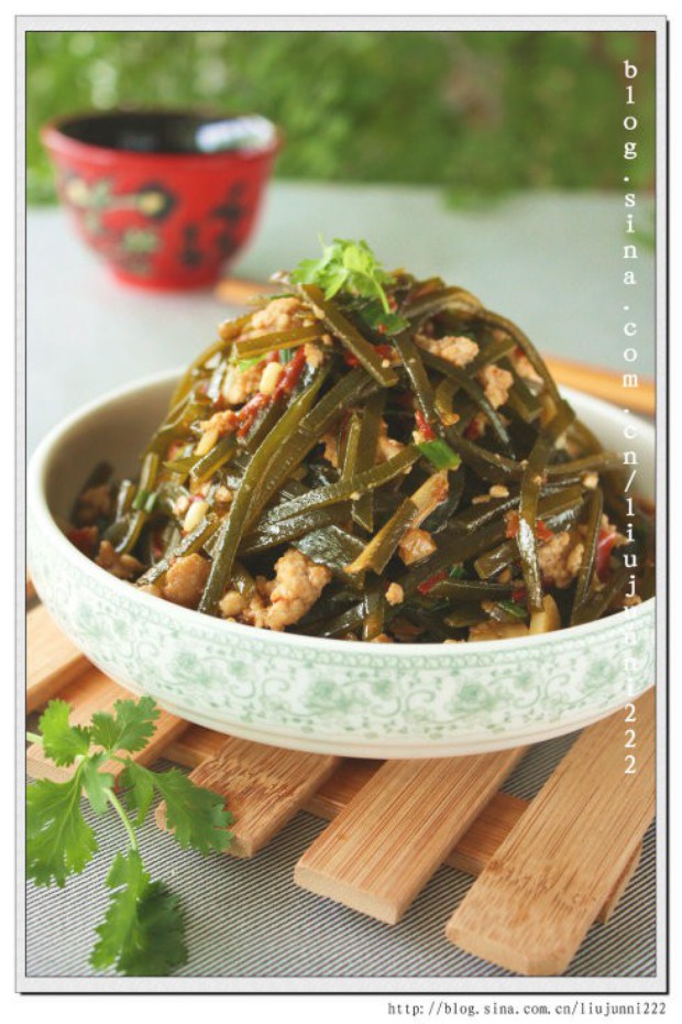 肉末海带丝的做法