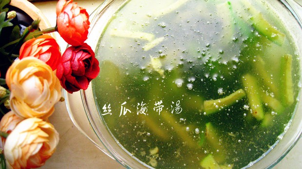 丝瓜海带汤的做法