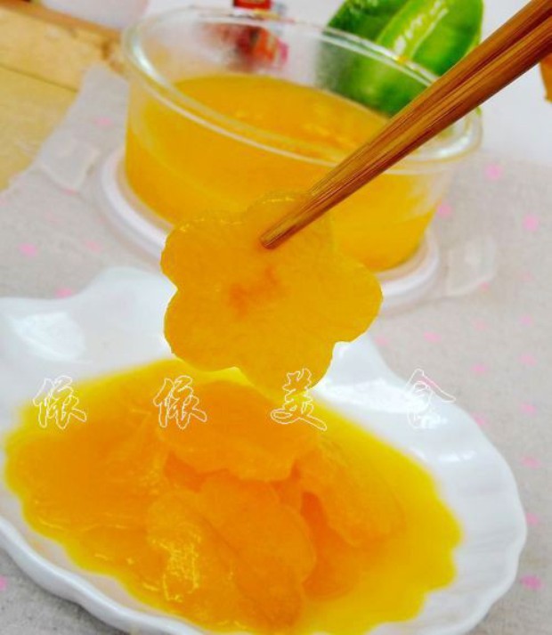 橙汁冬瓜片的做法