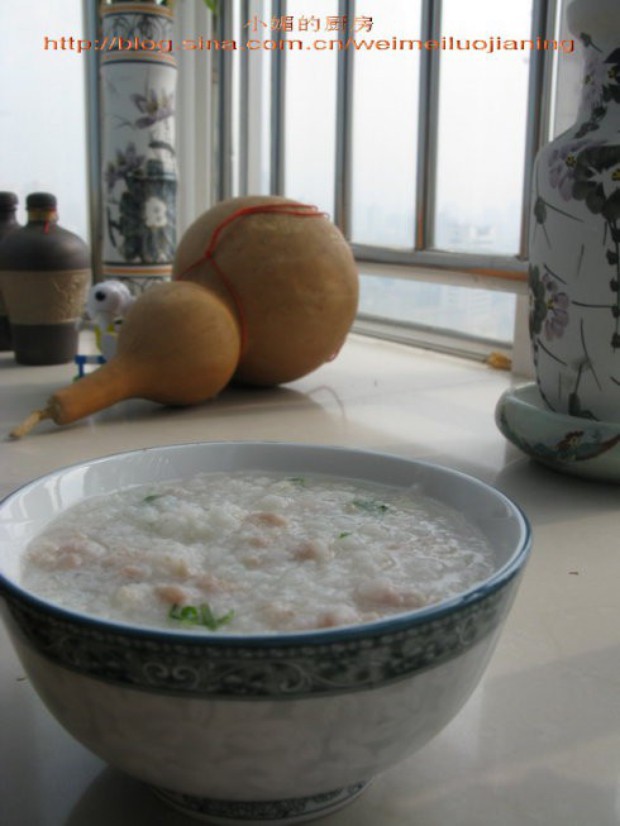 花菇瘦肉粥的做法