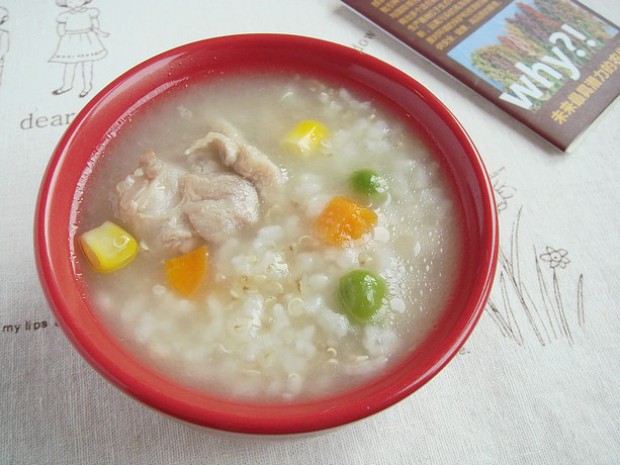 藜麦鸭子肉粥的做法