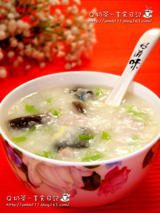 皮蛋瘦肉粥的做法