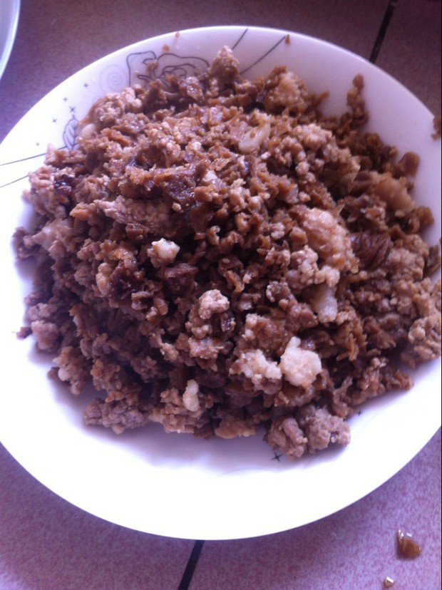 萝卜干肉末的做法
