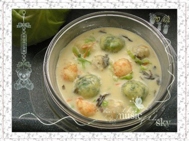 豆腐圆子豆浆锅的做法