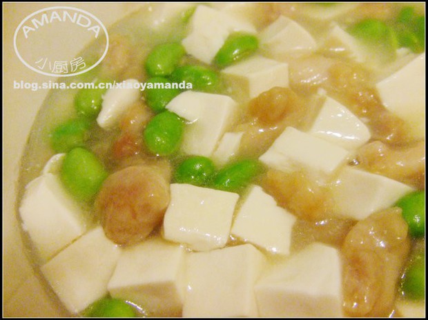 三鲜豆腐滑蛋的做法