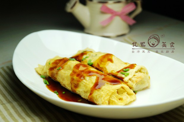 美味蒸菜——鲜腐皮鲍汁卷的做法