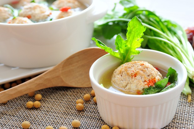 包心荠菜豆腐丸子的做法